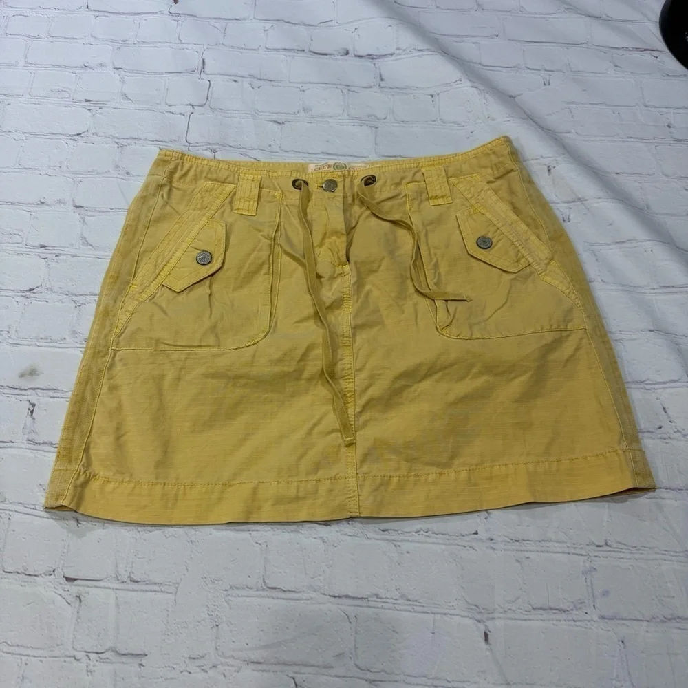 J.CREW broken in chino Classic Twill cargo pocket skirt Y2K vintage size 10 GUC